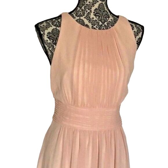 Ralph Lauren Dress Women's Size 10 Peach Blush Midi Summer - Picture 2 of 8